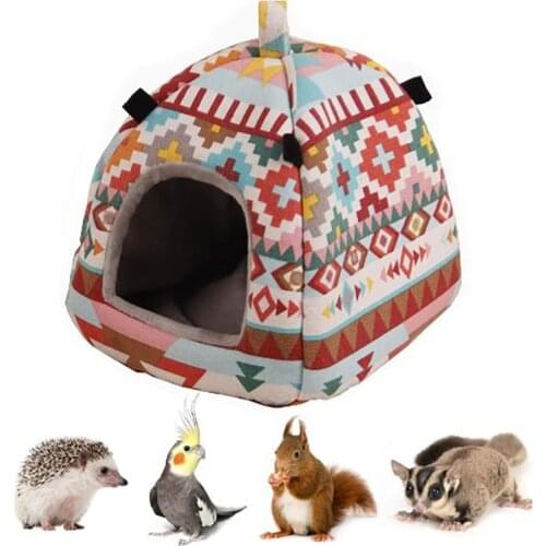 Pet Hamster Winter Tent Hot Sugar Skateboard Cage Net Sleeping Bed Small Animal Indian Pig Housing Habitat Nest Cube Hiding Cave