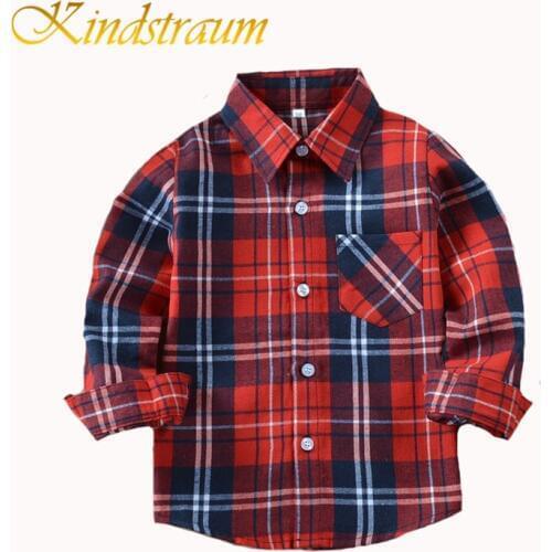 Kindstraum Long Sleeve Shirts For Boys