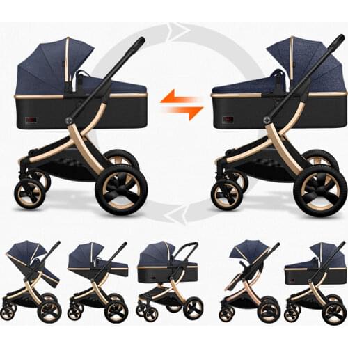 8.9Kg Adjustable Luxury Baby Stroller 3 in 1 Portable High Landscape Luxury Stroller Hot Mom Pink Stroller Travel Pram Pushchair