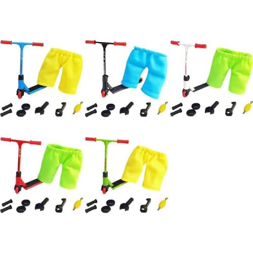 Alloy Finger Scooter Two Wheels Fingerboard Skateboard Parts Skateboarding with Accessories Interactive Desk Novelty Toys