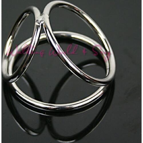 Male Stainless Steel Ball Stretcher Cockrings Ejaculation Delayed Metal Cock Rings Penis Ring Adult Sex Products For Men Penis