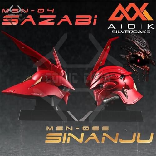 COMIC CLUB Refitting Suite of GK resin for the head portrait of Sazabi/Sinanju assembly figure robot toy