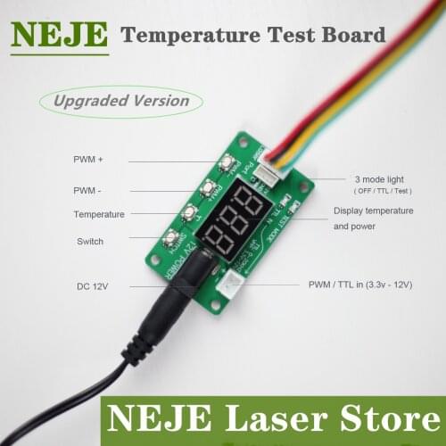 2021 NEJE Laser Temperature Test Board TTL/PWM Tester for Laser Module Head Engraver Adjust Power Accessories