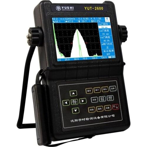 Portable YUT2620 Industrial Metal Ultrasonic Flaw Detector AVG&DAC Curve range 0-4500 mm