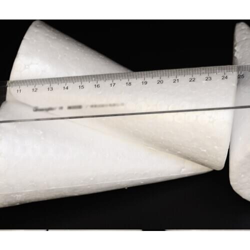 30pcs Blank Cone Christmas Tree Styrofoam Foam for Kids Handmade Craft 150mm