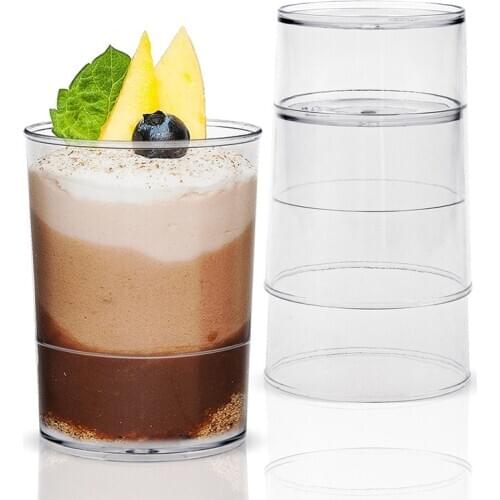 Promotion - Party Suppliers, Disposable Plastic Tableware, 45*50mm/60ml Transparent Mini Dessert Cup, 20/Pack