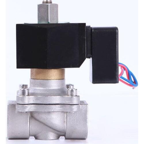 3/4" Stainless Steel Non Hot Solenoid Valve Waterproof Normally Open Solenoid Valve With LED Power Indicator 24V 12V 220V 110V
