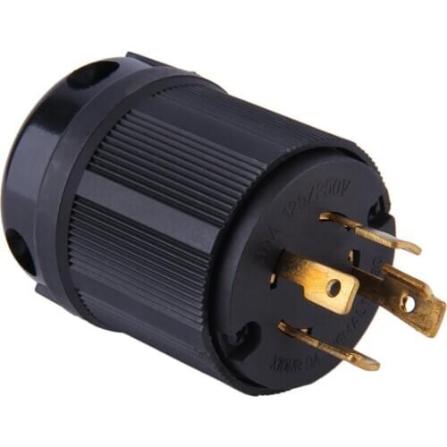 Heavy Duty Industrial Grade UL Listed Generator Power Locking NEMA L14-30P Twist-Lock Plug 30A 125-250V 3P 4W US Plug