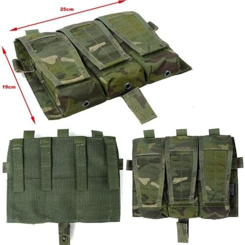 TMC Tactical AVS Vest Front Panel M4 Triple Bag 500D Cordura Fabric