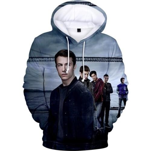 13 Reasons Why Hoodie Streetwear Hip Hop Tv Series Hoodies Casual Men/Women 3D Print Hooded Sweatshirt Clothes