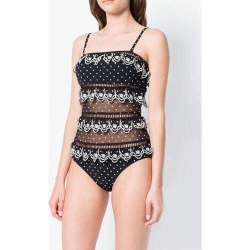 Trikini Sexy Joint Swimsuit Solid Swimwear One-Piece Female Womens Fused Piece Swimsuits Women White Covering Push Up Retro