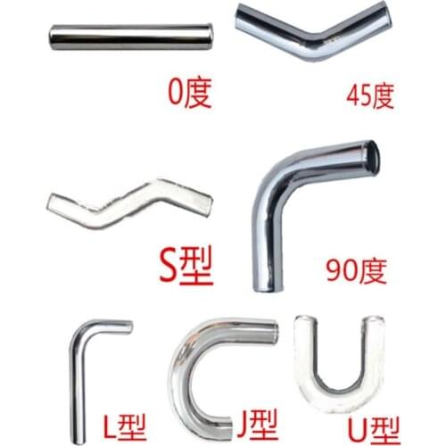 SPSLD Air Intake Aluminum Tube 51/57/63/70/76mm for Connecting Cold Air Intake Hose DIY Tube for Engine Air Flow Tuning