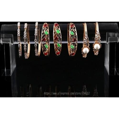 High Quality Solid Clear Bracelet Display Stand Anklet Showing Rack Shelf Watch Show Bar Bangle Ring Holder Jewelry Showcase