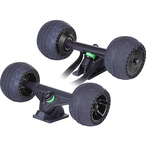 105LMH Hub Motor Set Electric Skateboard Accessories kids Adults Gift Drop Shipping- Black (Hub Motor + Front Wheel + Trucks)
