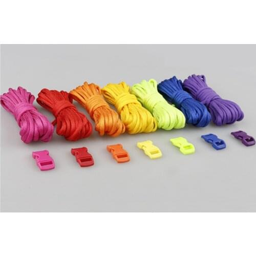 3/10/15m 4mm thick parachute rope lanyard outdoor camping climbing rope hiking lifesaving equipment tent accessories