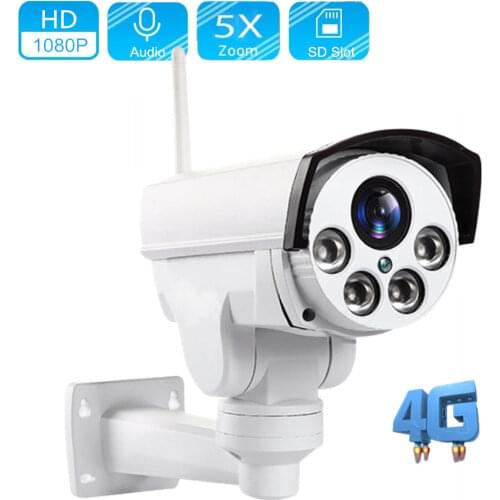 OwlCat HD 2MP 5MP Outdoor PTZ IP Camera WIFI 10X Zoom Auto Focus 3G/4G SIM Card AP Motion CCTV Camera SD Card Audio recording