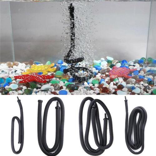 60cm/120cm Soft Oxygen Pump Air Stone Bubble Bar Wall Curtain Tube Hose Aquariums Fish Tank Pump Hydroponic Oxygen Diffuser Tube