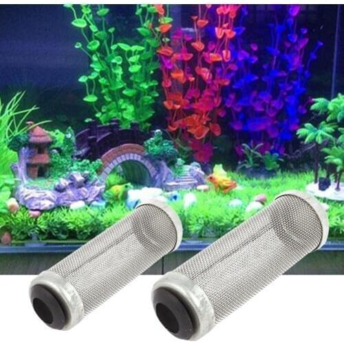 Brand Aquarium Stainless Steel 12mm/16mm Mesh Filter Guard Fish Shrimp Lily Pipe Canister Intake Pipe Connector