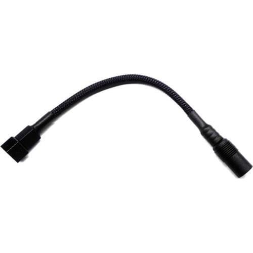 Angitu Black Sleeved DC 5.5*2.1mm Female to 3Pin/ 4Pin Fan Adapter Cable