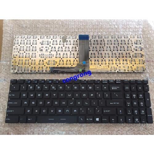 For MSI GT72 GS60 GS70 GT62 WS60 GE72 GE62 GS72 English US laptop keyboard no backlit black