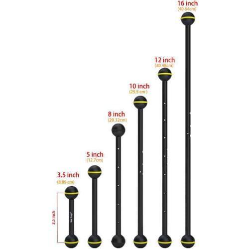Double 1" Ball Arm for Connecting Strobe/Video Light to Underwater Housing