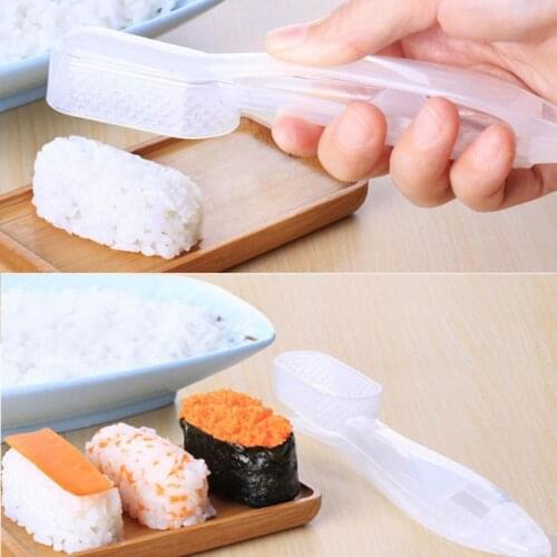 1 Set Sushi Maker Onigiri Rice Ball Bento Press Maker Non-stick Rice Plastic Mold Warship Form Mold Sushi Tools Kitchen Gadgets