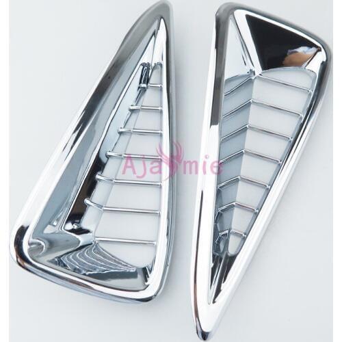 Chrome Car Styling Front Fog Lamp Cover Foglight Trim Panel Overlay Frame 2015 2016 2017 For Toyota Camry Accessories