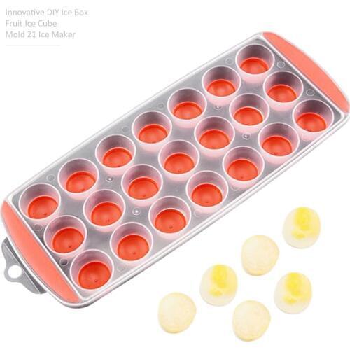 Innovative 21 Cavity Ice Cream Mold Makers Ice Cubes Silicone Material DIY Molds Ice Cube Moulds