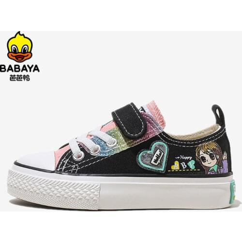 Babaya Childrens Canvas Shoes Girls Cartoon Casual Shoes 2021 Autumn New Sneakers Kids Shoes for Girl Fashion Princess Shoes