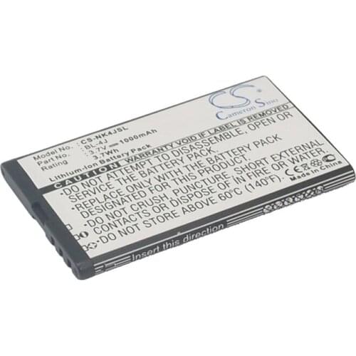 Cameron Sino Mobile SmartPhone Replacement Li-ion Battery 1000mAh For BL-4J T-Mobile C6, C6-00, Lumia 620 Free Tools