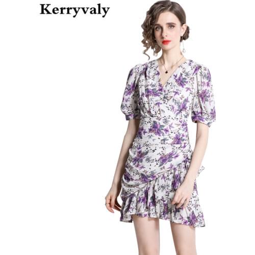 Kerryvaly Summer Dresses With Flounces