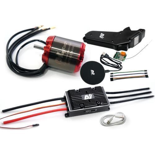 Maytech Electric Skateboard Kit 6374 Brushless Sensorless Motor MTSKR1905WF Remote with 200A VESC for Esk8 E-scooter
