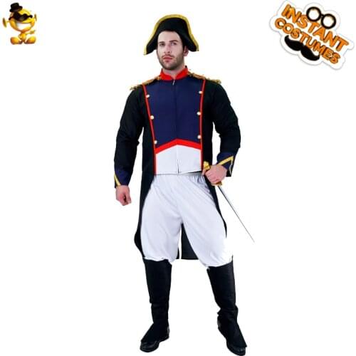 Halloween Cosplay Costume Adult Medieval Renaissance Leader Costumes Handsome Powerful Role Play Party Men Sets