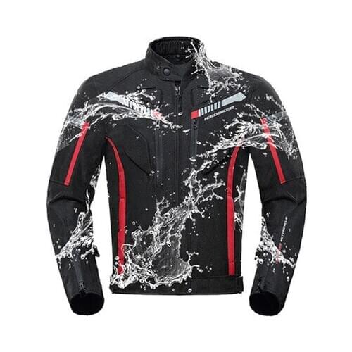 HEROBIKER SPRING Autumn Motorcycle Jacket Men Waterproof Windproof Moto Jacket Riding Racing Motorbike Clothing Protective Gear