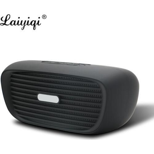 Laiyiqi new mini car automobile tailpipes model Bluetooth speaker portable active woofer FM radio caixa de som alto falante 2021