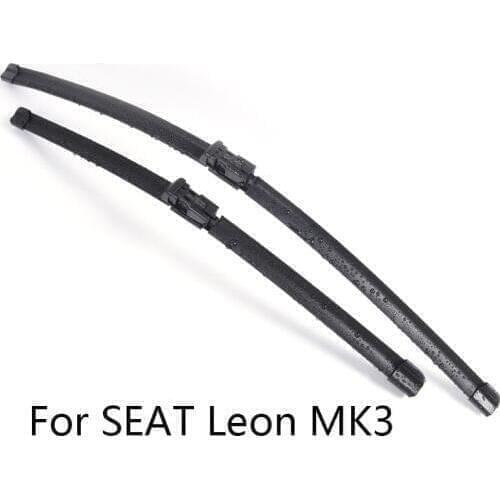 Car Windshield Wiper Blades for SEAT Leon MK3 form 2013 2014 2015 2016 2017 2018 Car Windscreen wiper Rubber