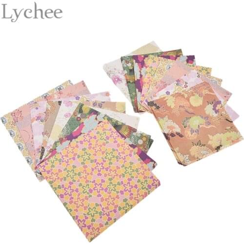 Lychee Life 72pcs Japanese Style Square Origami Papers Colorful Floral Decorative Paper For Kids Handmade DIY Paper Crafts
