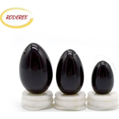 Jade Eggs Set Natural Obsidian Jade Yoni Eggs For Women Kegel Exercise Vaginal Muscle Blood Relax