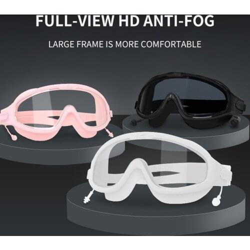 Swimming Goggles Large Frame Waterproof Anti-Fog HD New Glasses Equipment Men and Women Eye Protection Swimming Glasses Glasses