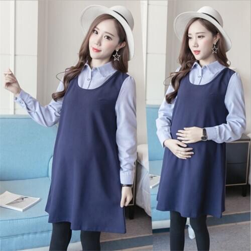 Maternity Clothes T shirt Dress For Pregnant Women Dress Long Sleeve Maternity Dress For Pregnancy Pregnant Women Outfits