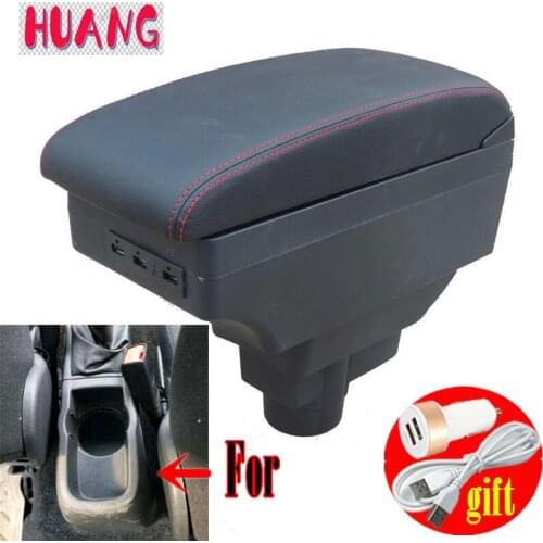 Armrest For Opel Vauxhall Corsa D 2006 - 2014 Arm Rest Dual Layer Storage Box Decoration Car Styling 2008 2010