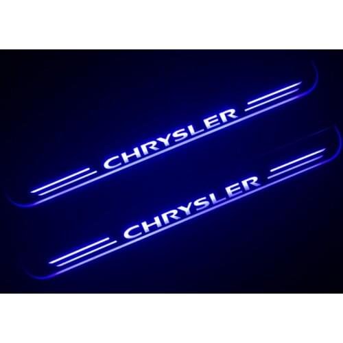 Welcome Pedal Lights For Chrysler 300 300C SRT8 SRT 2005 -2018 Pedal car Door Sill Pathway Lamp led thresholds scuff plates auto
