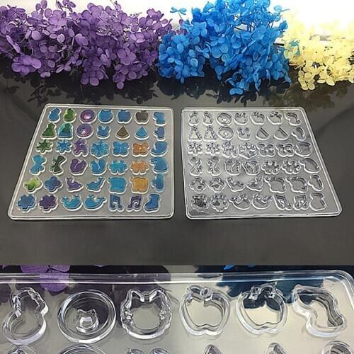 Clear Silicone Ear Stud Earring Mold Making Jewelry Resin Casting Mould Tool DIY Dried Flower Resin Decorative DIY Hand Crafts