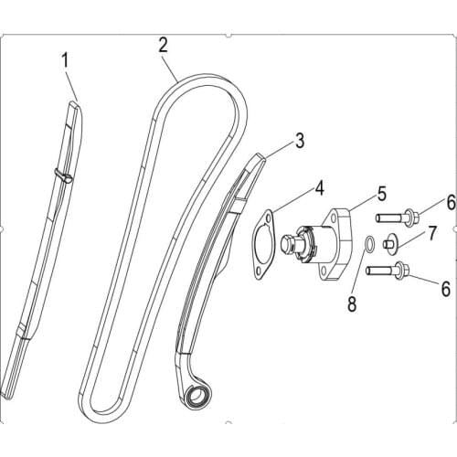 Camshaft tensioner page of Benelli TNT150 BJ150-29A BJ150-29B