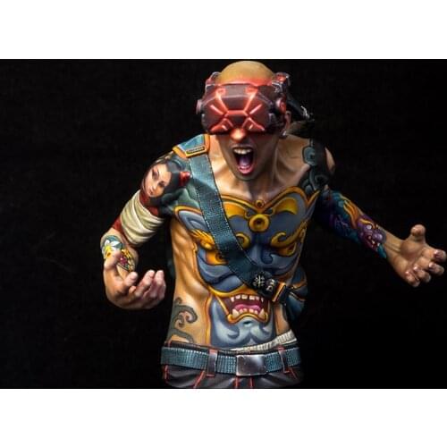 Self-assembled New Unassembled 1/10 MODERN MAN OFFICER BUST Resin Figure Unpainted Model Kit