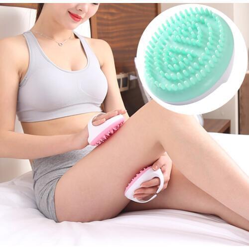 2pcs Anti Cellulite Full Body Massage Brush Handheld Bath Shower Slimming Beauty Meridian Massage Brush Special Brush Massaging
