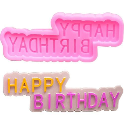 Silicone 3D Happy Birthday Letters Numers Mold For Ice Jelly Chocolate Mold Birthday Cake Decorating Tool Mould Baking Cocina
