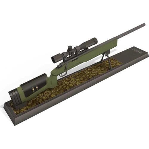 1:3 M40A3 Sniper Gun DIY 3D Paper Card Model Building Sets Construction Toys Educational Toys Military Model