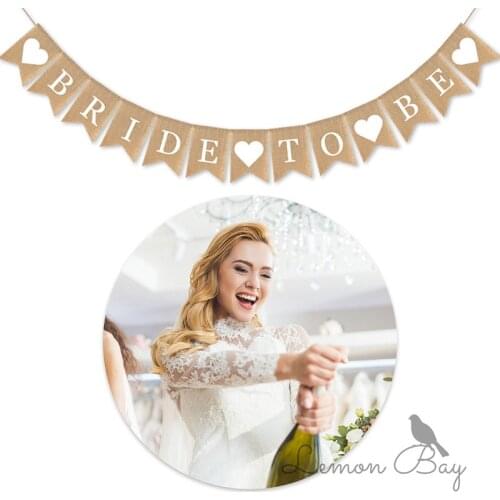 Bride To Be Banner Wedding Decoration Flag Bunting Burlap Bride To Be Wedding Banner Bachelorette Party Decorations