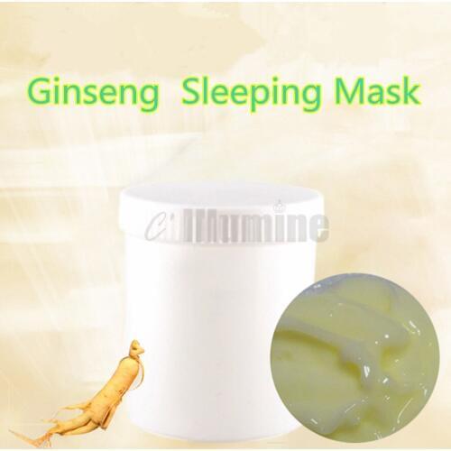 Ginseng Antioxidant Ultra-Moisturizing Whitening Replenishing Sleeping Mask Cosmetics OEM 1000g Beauty Salone Equipment